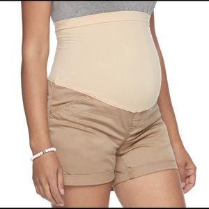 🎉Host Pick🎉🤰a:glow Maternity Full Coverage Belly Band Shorts